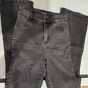 Black Flared Denim Jeans- FIT JEANS